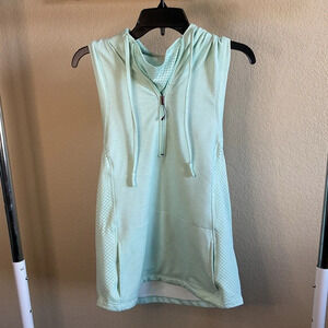 Calia By Carrie Underwood‎ Womens Quarter Zip Vest W/Hood Size Small- Mint